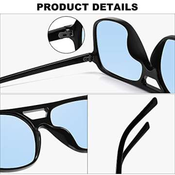 Stylish MEETSUN Retro Aviator Sunglasses for Everyone