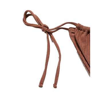 Lilosy Sexy Ribbed Ruffle G String Bikini Swimsuit