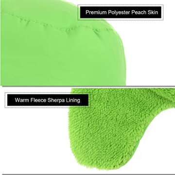 Fleece Sherpa Lined Trapper Hat: Unisex Winter Headwear, Cosplay, Windproof & Stylish