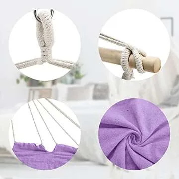 Dekool Hammock Chair with Max 330 lb Capacity for Comfort