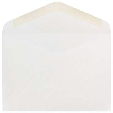 JAM PAPER A7 Invitation Envelopes with V-Flap - 5 1/4 x 7 1/4 - White - 50/Pack