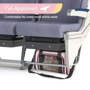 Discala Airline Approved Cat Dog Carrier for Travel