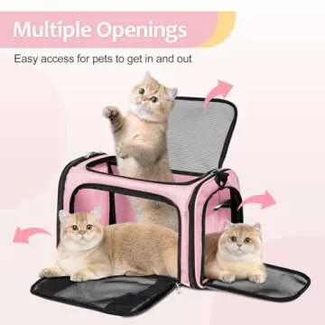 Discala Airline Approved Cat Dog Carrier for Travel