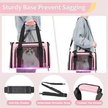 Discala Airline Approved Cat Dog Carrier for Travel