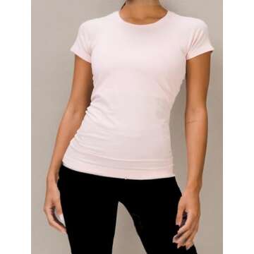 Lululemon Athletica Swiftly Tech Short Sleeve Crew (Pink Pastel, 6)