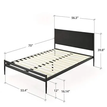 Stylish ZINUS Clarrisa Metal Platform Bed Frame - Easy Assembly