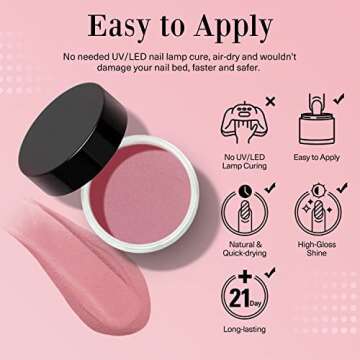 20 Colors Dip Powder Nail Kit Starter, AZUREBEAUTY Nude Sparkle Glitter Dipping Powder System Essential Liquid Set with Base & Top Coat/Brush Saver for French Nails Art Manicure DIY Salon