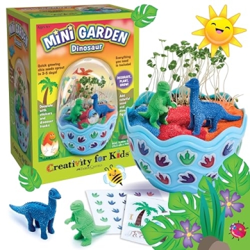 Dinosaur Craft Mini Terrarium Kit for Kids Ages 6-8