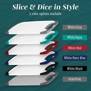 HOMWE Cutting Boards Set - Durable and Stylish 3-Pack