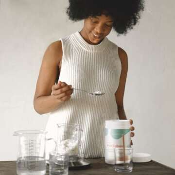 BeautyLux Multi Collagen - Easy-to-mix nutritional supplement with 5 collagen types including hydrolyzed collagen to help support nail, skin, hair and joint health, for men and women, unflavored, 8 oz