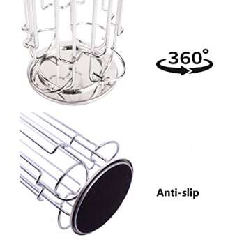 EXZACT Coffee Capsule Holder Compatible with Dolce Gusto, Not Sold or Ceated by Dolce Gusto, Rotating Coffee Pods Stands Holder (Max Capacity: 32)