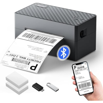 PEDOOLO Bluetooth Label Printer - Versatile 4x6 Thermal Shipping Solution
