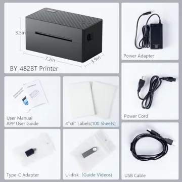 Bluetooth 4x6 Thermal Label Printer for Shipping