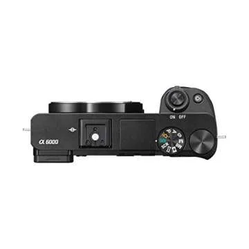 Sony Alpha a6000 Mirrorless Digital Camera 24.3 MP SLR Camera with 3.0-Inch LCD - Body Only (Black)