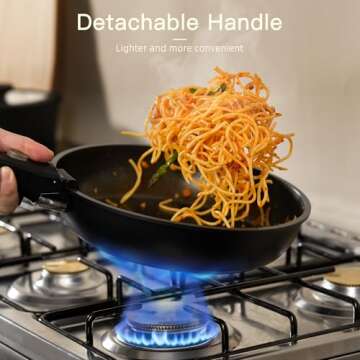 Astercook 21 Pcs Nonstick Pots and Pans Set Cooking Set