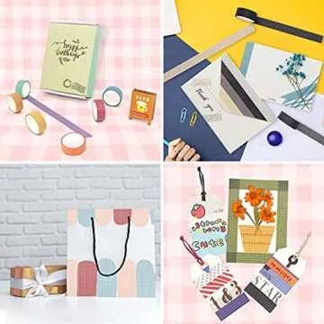 Vibrant 27 Roll Washi Tape Set for Crafts and Scrapbooking