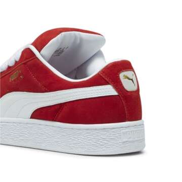 PUMA Men's Suede XL Sneaker, for All Time Red White, 8