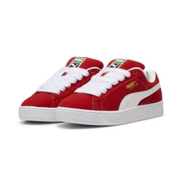PUMA Men's Suede XL Sneaker, for All Time Red White, 8