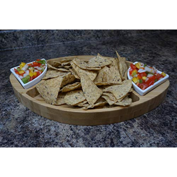 Prairie Football Shaped Bamboo Tray for Game Day