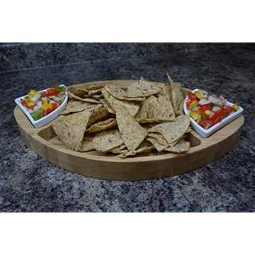 Prairie Football Shaped Bamboo Tray for Game Day