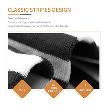 Elegant Striped Over Knee High Stockings for All Occasions