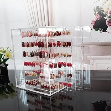 Freneci Acrylic Nail Art Display Stand - Organize & Showcase