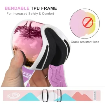 Findway Kids Ski Goggles with Anti-fog and UV Protection