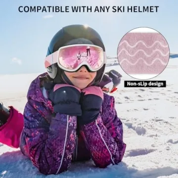Findway Kids Ski Goggles with Anti-fog and UV Protection
