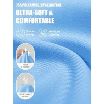 Fisoew Women's High Waisted Tennis Skirts Color Block Pleated Athletic Golf Skorts with Built in Shorts Blue