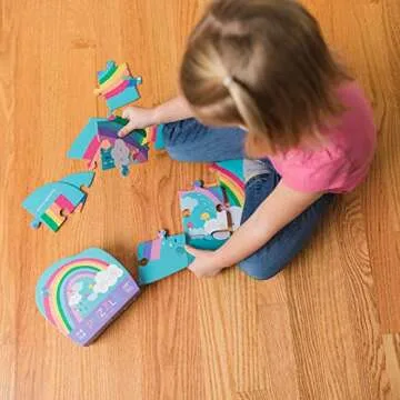 Crocodile Creek 12-Piece Rainbow Heaven Puzzle for Kids