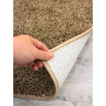 KOECKRITZ Frieze Area Rug Bronzite – Soft 1/2" Thick 25 oz Solution-Dyed Polyester Carpet, Custom Sizes for Living Room, Bedroom, or Office | 10'x12'