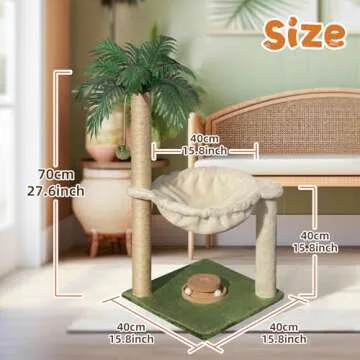 Fantasreen Cat Scratching Post - Durable, Interactive, and Cozy