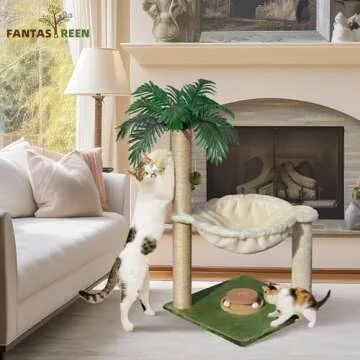 Fantasreen Cat Scratching Post - Durable, Interactive, and Cozy