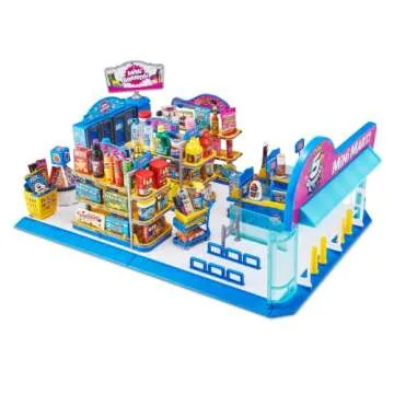 5 Surprise Mini Brands - Mini Mart Playset by ZURU (Series 4) Exclusive and Mystery Collectibles