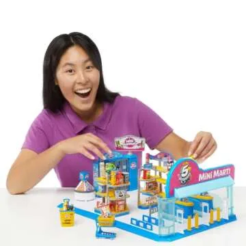 5 Surprise Mini Brands - Mini Mart Playset by ZURU (Series 4) Exclusive and Mystery Collectibles
