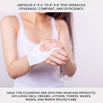 ForPro Professional Collection All-Purpose Lint-Free 4-Ply Esthetic Wipes, Non-Woven, For Salon and Spa Use, Soft, Strong and Durable, Latex-Free, 4" x 4", 200-Count