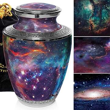 Large Galaxy Urn with Four Matching Keepsakes
