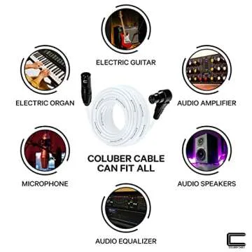 Balanced XLR Cable Male to Right Angle Female 75 Feet White