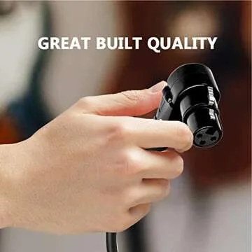 Balanced XLR Cable Male to Right Angle Female 75 Feet White