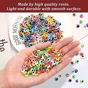 24 Style 800 pcs Evil Eye Beads for Jewelry Making