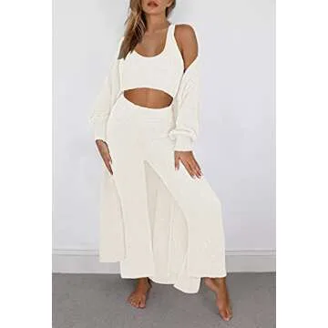 VamJump 3 Piece Women's Lounge Set for Cozy Comfort