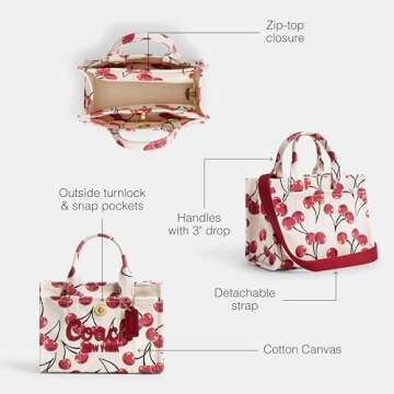 Coach Cargo Tote 20, Chalk Multi