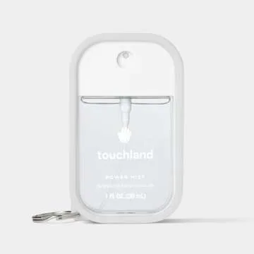 Touchland Hand Sanitizer Mist Case TRIO SET (White, Pink, Black), Protective and Stylish Hand Sanitizer Spray Accessories, Silicone Cases with Keyring (Set of 3)