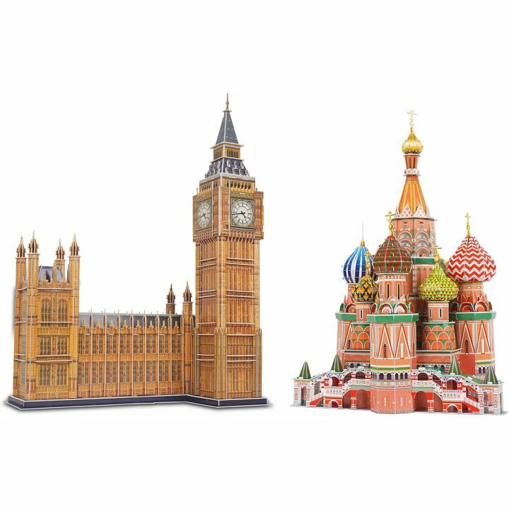 3D Big Ben & St. Basil's Cathedral Puzzle Kits