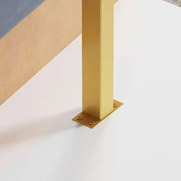 HOMEKAYT Gold Clothing Rack with Shelves Heavy Duty Garment Rack 4-tier Gold Clothes Rack Modern Display Rack for Home, Boutique, Retail- 47''L