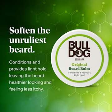 Bulldog Mens Skincare and Grooming, Original Balm Fl. Oz, Beard Care, 2.5 Ounce