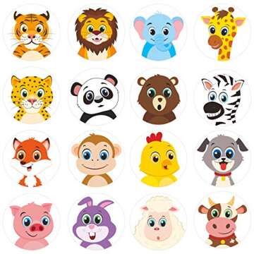 600 Adorable Animal Stickers - Fun for Kids Everywhere!
