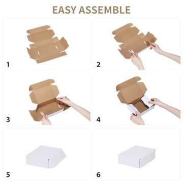 RLAVBL Small Shipping Boxes - Eco-Friendly 10 Pack
