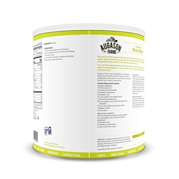 Augason Farms Freeze-Dried Diced Mango Can 9.52 oz