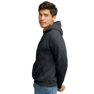 Hanes mens Pullover Ecosmart Hooded Sweatshirt Hoody, Charcoal Heather, X-Large US